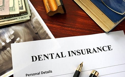 Dental insurance claim form for preventive care.