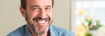 Man sharing healthy smile after periodontal therapy