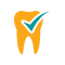 Animated tooth with checkmark highlighted