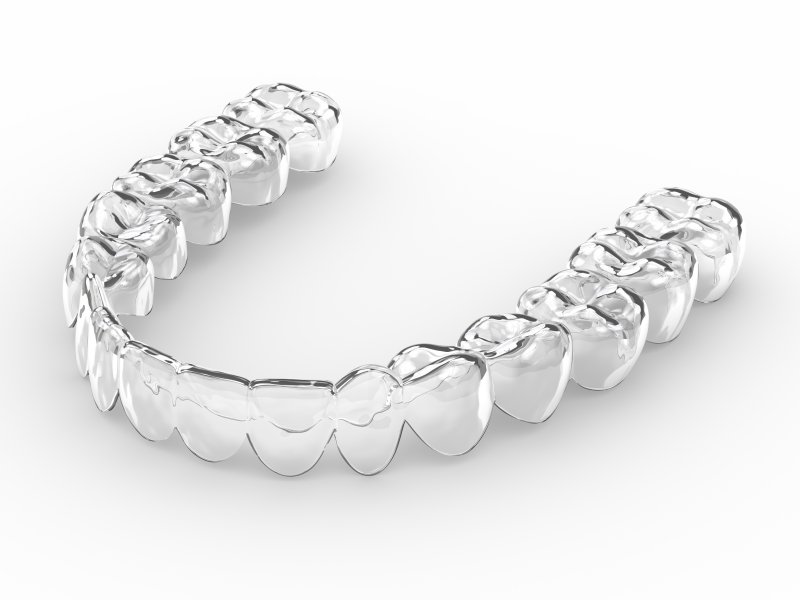 3D render of Invisalign aligners